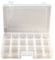 D00414 - 6-18 Compartment Transparent Organiser Box with Removable Sections - 42mm x 186mm x 292mm