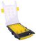 D00416 - 15 Compartment Grey / Yellow Organiser Case with Removable Trays - 62mm x 338mm x 210mm
