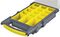 D00416 - 15 Compartment Grey / Yellow Organiser Case with Removable Trays - 62mm x 338mm x 210mm