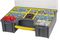 D00418 - 8 Compartment Grey / Yellow Organiser Case with Removable Trays - 420mm x 334mm x 115mm