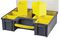 D00418 - 8 Compartment Grey / Yellow Organiser Case with Removable Trays - 420mm x 334mm x 115mm