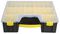 D00418 - 8 Compartment Grey / Yellow Organiser Case with Removable Trays - 420mm x 334mm x 115mm