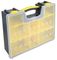 D00418 - 8 Compartment Grey / Yellow Organiser Case with Removable Trays - 420mm x 334mm x 115mm
