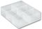 LGTRAY6 - 6 Part Clear Divider Tray - 310mm x 375mm x 90mm
