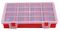 D01829 - 10 Compartment Organiser Box, Red - 35mm x 240mm x 180mm