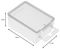 B1 - Clear Plastic Storage Box with Hang Tab - 30mm x 47mm x 65mm