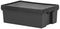 445080 - 36L Bam Box Heavy Duty Recycled Storage Box with Lid, Black - 220mm x 400mm x 600mm