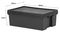 445080 - 36L Bam Box Heavy Duty Recycled Storage Box with Lid, Black - 220mm x 400mm x 600mm