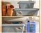 444600 - 22L Home Upcycled Storage Box with Lid, Soft Grey - 160mm x 395mm x 590mm