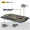DWST08017-1 - ToughSystem 2.0 to TSTAK Tool Box Storage Adaptor Plate