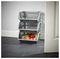 H15702 - 35cm Stacking Storage Basket, Silver