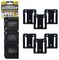 BM-DW12-BLK-6 - Battery Storage Mounts for DeWalt 12V Power Tool Batteries - Black, 6 Pack