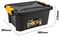 TL200 - 12L Heavy Duty Polypropylene Storage Box with Clip on Lid - 175mm x 385mm x 295mm