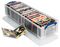22L - 22L Multi-Use Clear Storage Box with Lid - 155mm x 255mm x 800mm