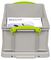 9RDG - 9L Grey Recycled Multi-Use Storage Box with Lid - 155mm x 255mm x 395mm