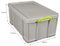64RDG - 64L Grey Recycled Multi-Use Storage Box with Lid - 310mm x 440mm x 710mm