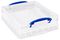 6.4C - 6.4L Multi-Use Clear Storage Box with Lid - 85mm x 335mm x 395mm