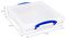 6.4C - 6.4L Multi-Use Clear Storage Box with Lid - 85mm x 335mm x 395mm