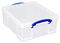 12.9C - 12.9L Multi-Use Clear Storage Box with Lid - 155mm x 335mm x 395mm