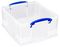 12.9C - 12.9L Multi-Use Clear Storage Box with Lid - 155mm x 335mm x 395mm