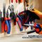 WH-BLK-HODT-4 - Pliers & Hook Racks Wall Hive Storage System - Black, 4 Pack