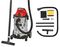 TC-VC 1930 SA - 30L 1500W Wet & Dry Vacuum Cleaner with Power Take-Off 230V