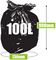 224 - 100L Heavy Duty Bin Liners, 20 Roll - Black