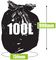 46 - 100L Heavy Duty Bin Liners, 50 Roll - Black