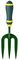 7111770680 - Carbon Steel Garden Hand Fork with Rubber Handle