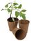 W0280 - 6cm Round Fibre Plant Pots, 24 Pack