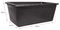 TT8 - Medium Rectangular Multi Storage Tub, Black - 90L