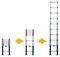 8702920 - 2.9m Rung Space Telescopic Extension Ladder
