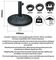 GH039 - Garden Parasol Base, 8kg