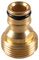 GH767 - 3/4" Threaded Brass Tap Connector For Male Threaded Outlets