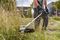 GFR 18V-23 (BARETOOL) - 23cm 18V Li-Ion Cordless Grass Trimmer / Brush Cutter - Bare Unit