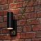 18968 - Up/Down PIR Wall Light, Black, IP44