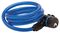 1260 100 - 8mm Braided Steel Self Coiling Key Locking Security Cable, 1m