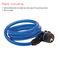 1260 100 - 8mm Braided Steel Self Coiling Key Locking Security Cable, 1m