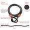 1600 HB KIT - 12mm Braided Steel Self Coiling Security Cable with Hardened Steel D-Lock System, 210mm