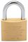400 E 40MM SB - 40mm Solid Brass Double Bolted Steel Shackle Padlock