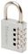 7640EURD - 40mm Aluminium 4 Digit Combination Padlock