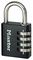 7640EURDBLK - 40mm Aluminium 4 Digit Combination Padlock, Black