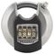 M40EURDNUM - 70mm Stainless Steel Heavy Duty Combination Disc Padlock