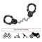 8290EURDPRO - Hardened Steel Chain Link Street Cuff Multi-Purpose Bike & Scooter Lock