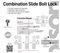 66509 - 120mm Combination Slide Bolt Lock