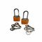66541 - 20mm Long Shackle Iron Padlocks with Plastic Covers, 2 Pack