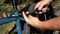 66720 - 6mm x 900mm Dual Locking Combination & Keyed Bike Lock with LED Light