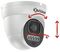 X6C8000ADM-W - 8MP 4K AI Powered Active Defence Motorised Lens Dome CCTV Camera, 60m IR - White