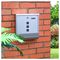 GH452 - Wall Mounted Lockable Letterbox, Silver