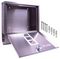 GH452 - Wall Mounted Lockable Letterbox, Silver